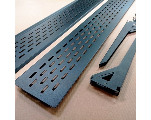 Стеллаж белый металлический навесной